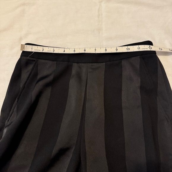 Rebecca Vallance 2 Black Stripe High Waist Wide Leg Pants Trousers Capsule - Picture 6 of 11
